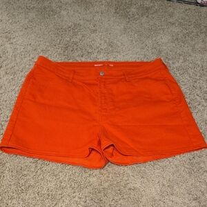 Old Navy Orange Jean Shorts Casual Summer Style